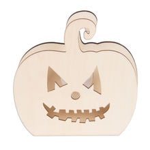 Glitter Led Wood Pumpkin
