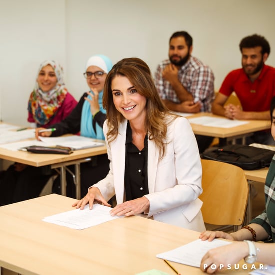 Queen Rania Wearing a Suit May 2016