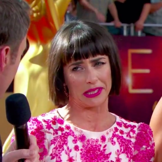 Chris Harrison Interviews Constance Zimmer at the Emmys 2016