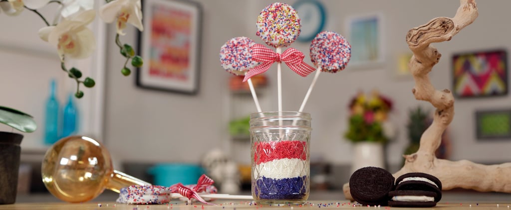 Patriotic Oreo Pops