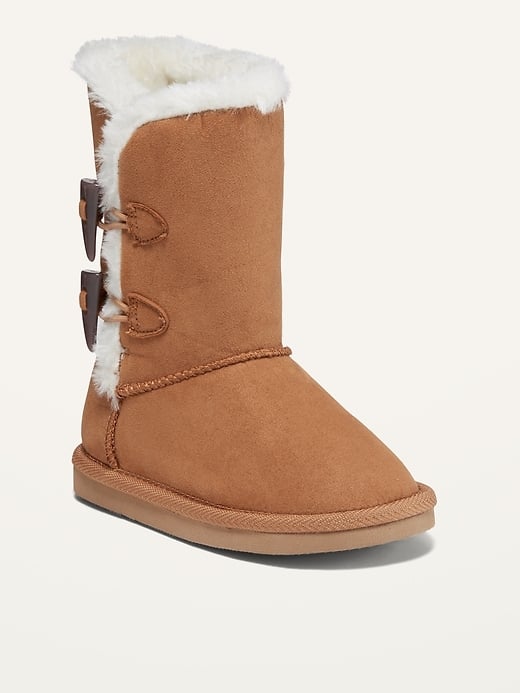 fleece lined boots for toddlers