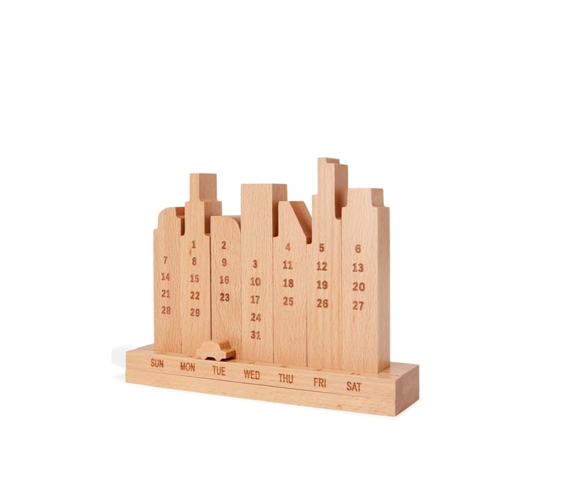 Save the Date: City Perpetual Wood Calendar