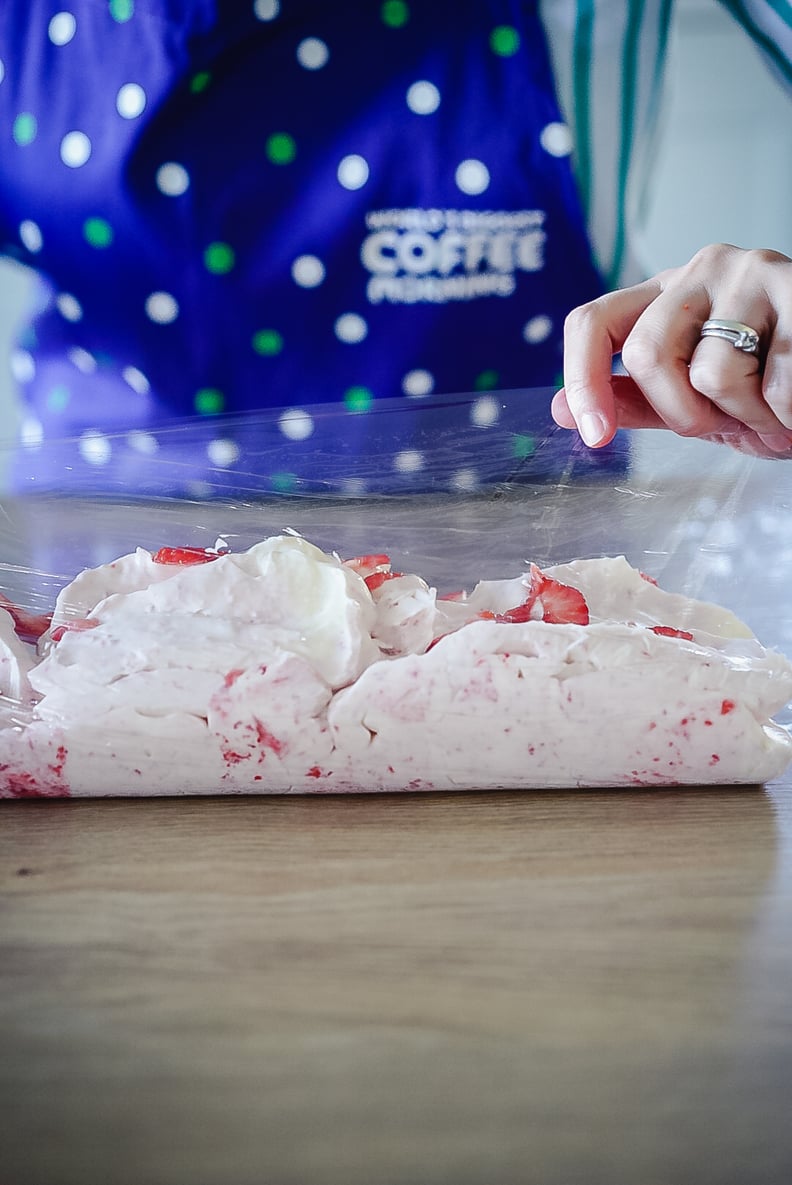 Strawberry Arctic Roll