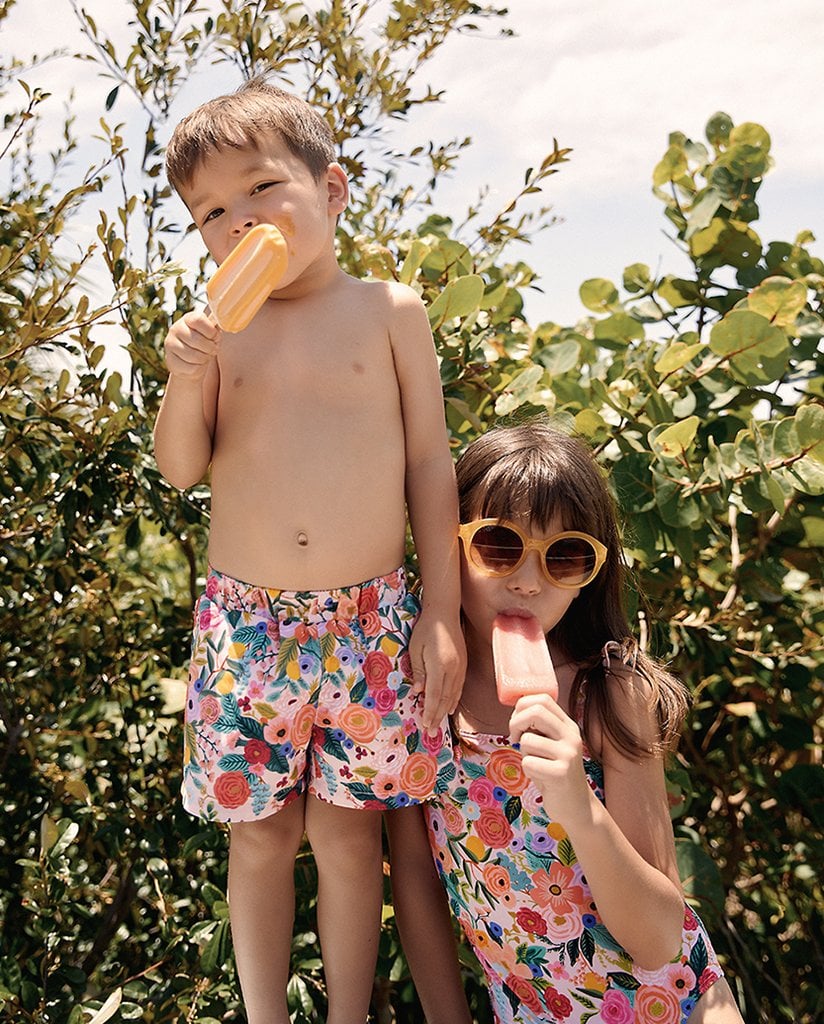 Rifle Paper Co. x Summersalt The Boy’s Swim Short in Garden Party