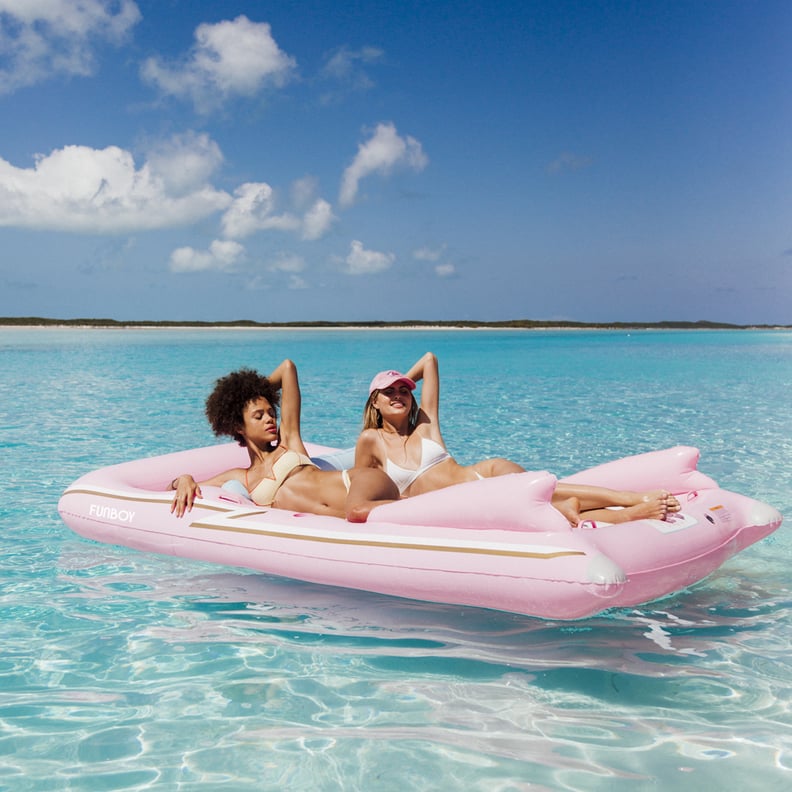 A Pool Float For 2: Funboy Retro Pink Convertible Pool Float