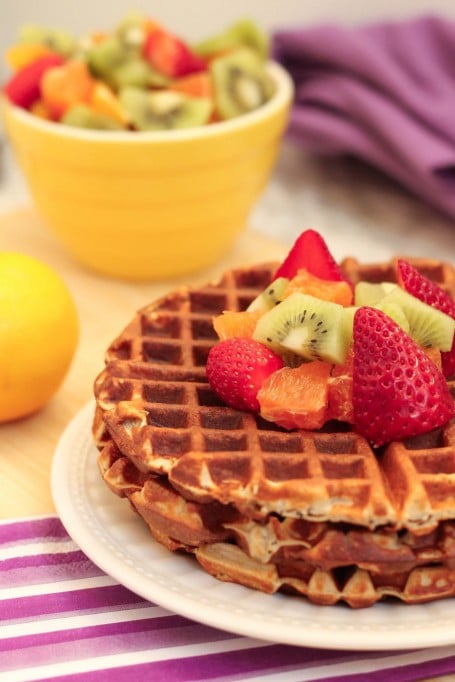 Citrus Poppyseed Waffles