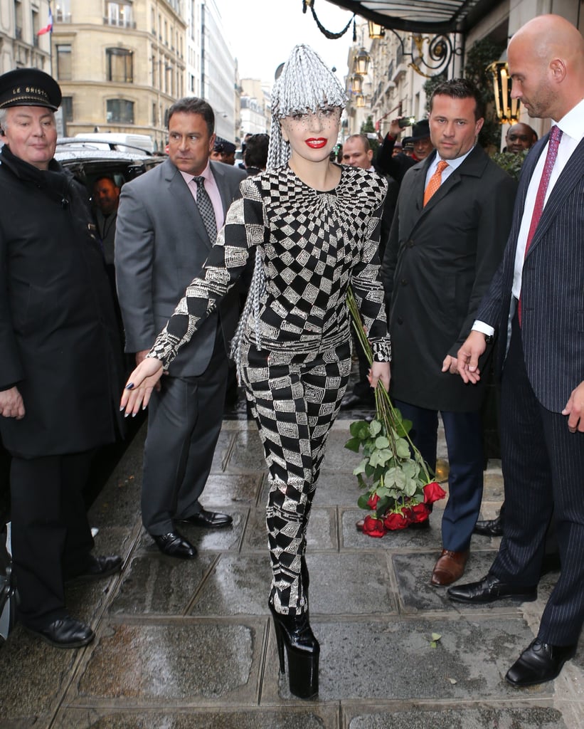 Lady Gaga visited the Galliera Museum in Paris on Monday.