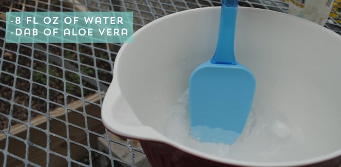 Mix Together With Water and Aloe Vera