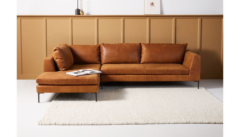 Edlyn Leather Chaise Sectional