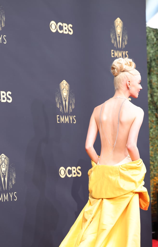 Anya Taylor-Joy Wears Golden Dior Dress at 2021 Emmys