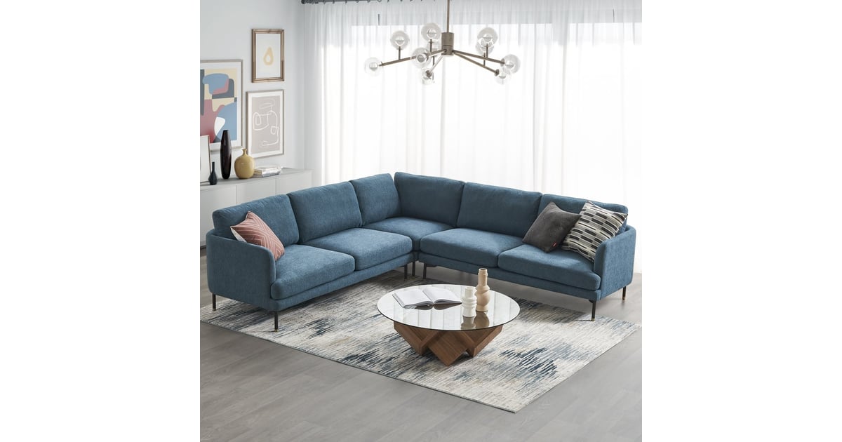 Best Big Modern Sectional Castlery Pebble LShape Sectional Sofa