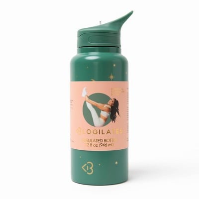 Blogilates 62oz Stainless Steel Water Bottle - Light Mint Green : Target