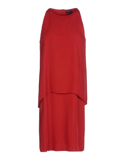 Theory Red Sheath Dress