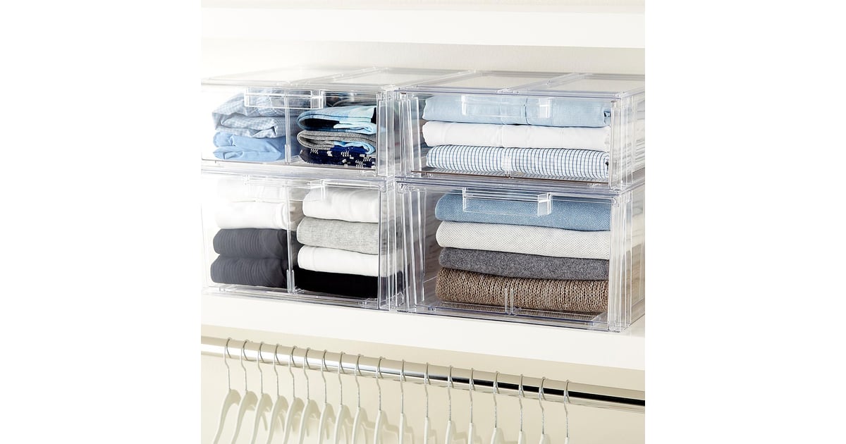 Clear Stackable Sweater Drawer | How to Organize Your Closet For Under ...
