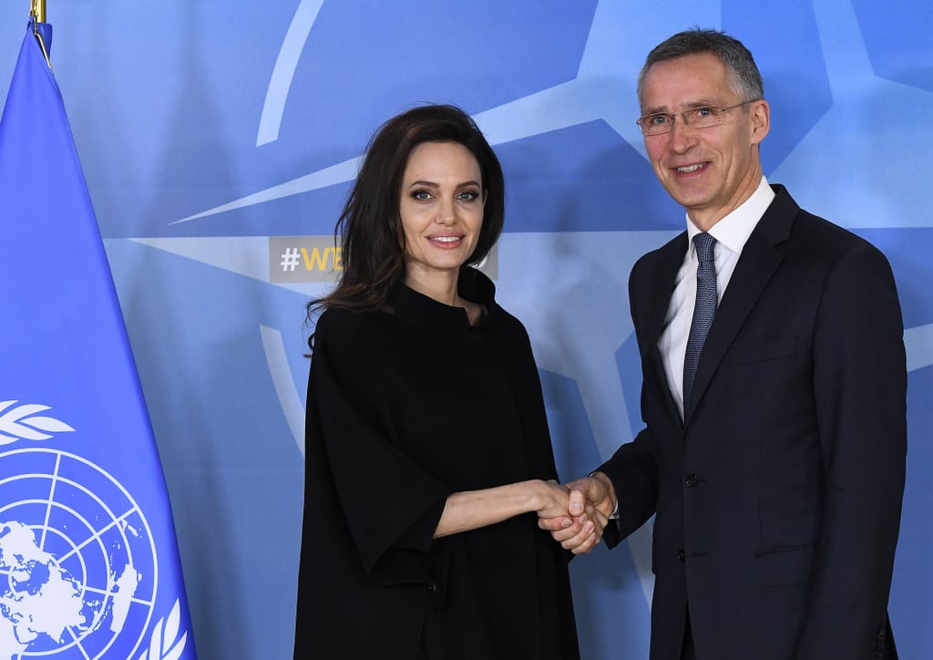 Angelina Jolie at NATO Headquarters in Belgium January 2018