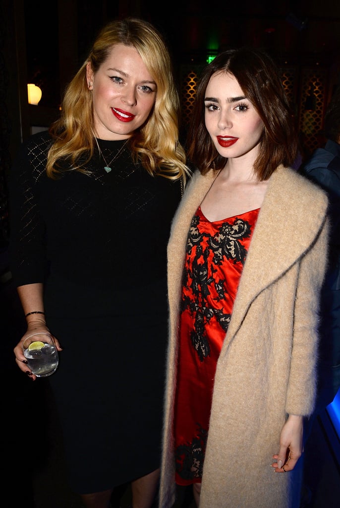 Amanda de Cadenet and Lily Collins came out to celebrate ...