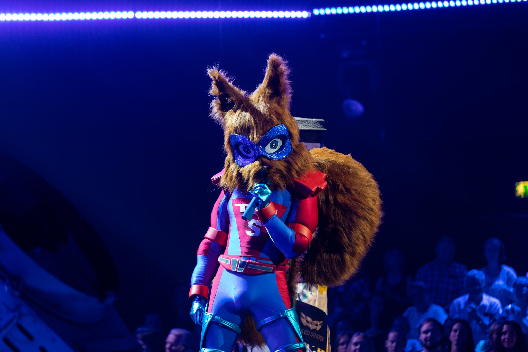 COLOGNE, GERMANY - JUNE 27: 'Eichhoernchen' 'The Masked Singer' performs on stage during the first live-show of 