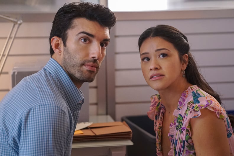 JANE THE VIRGIN, Justin Baldoni, Gina Rodriguez in 'Chapter Ninety-Three', (Season 5, Episode 512, aired June 12, 2019), ph: Kevin Estrada / The CW / Courtesy Everett Collection