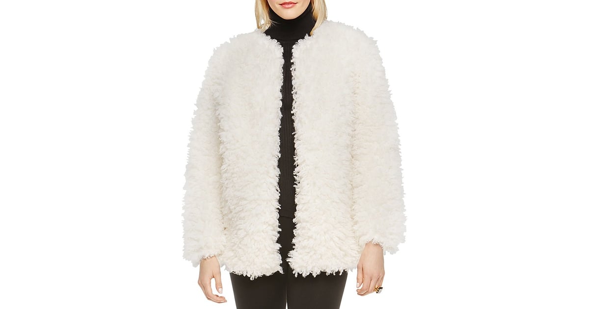 Vince Camuto Faux Fur Jacket ($229) | Gigi Hadid Wearing All White ...