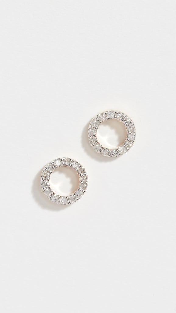 Mateo 14k Mini Diamond Circle Studs