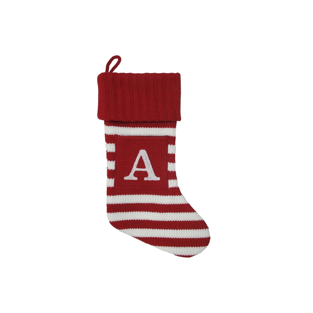 Knit Monogram Stocking | Best Personalized Christmas Stockings ...