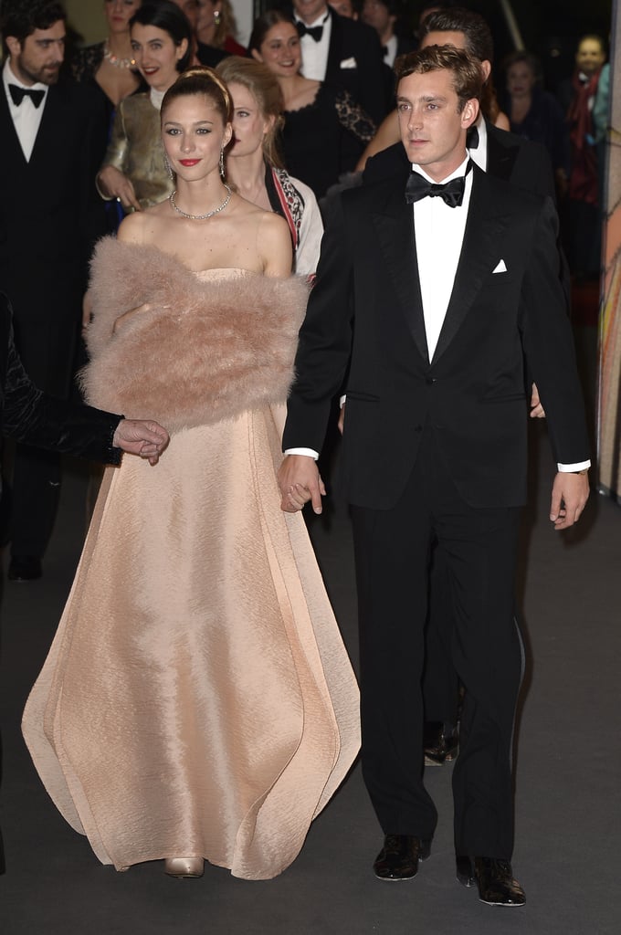 Pierre and Beatrice looked gorgeous arriving at the March 2014 Rose Ball in Monaco.