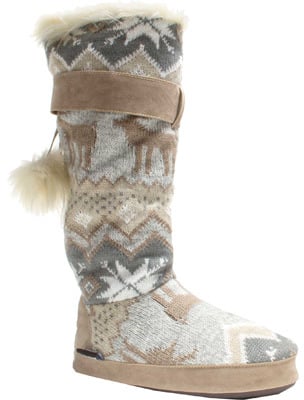 Winter White Slipper Boots