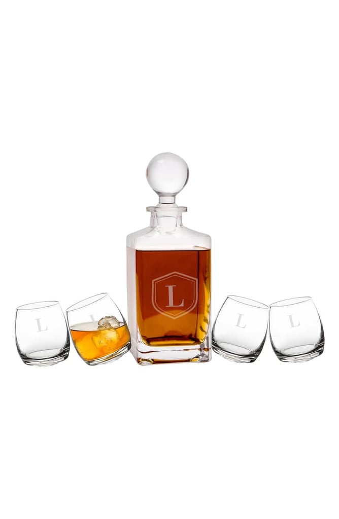 Tipsy Whiskey 5-Piece Decanter Set