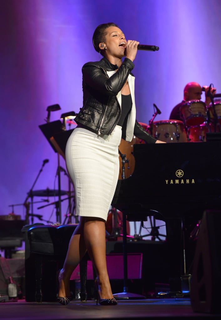 Alicia Keys at the 2014 MusiCares Person of the Year Awards