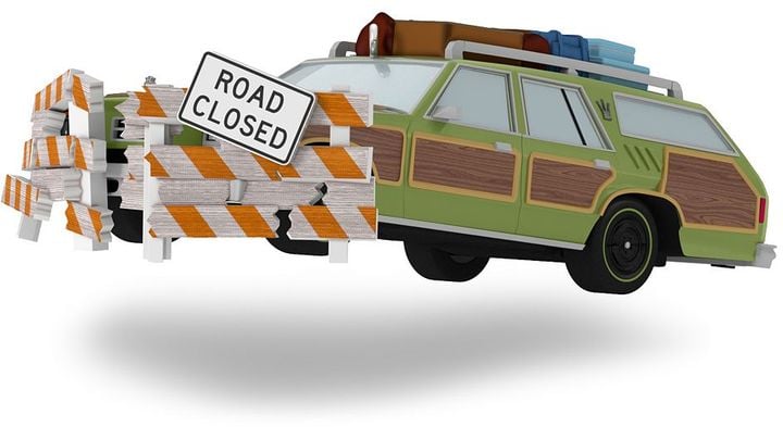 National Lampoon's Vacation Truckster Takes Flight Ornament ($20)