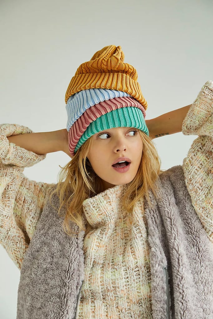 A Warm Beanie: Free People Stormi Washed Cable Beanie