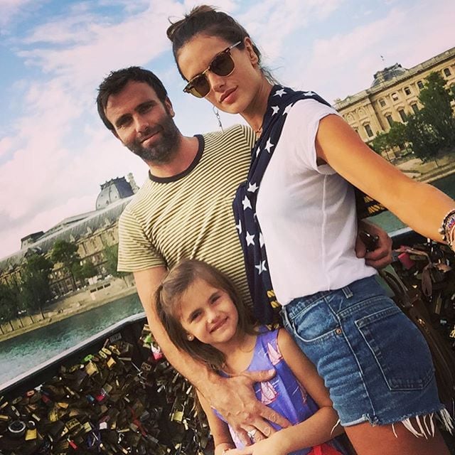 Alessandra Ambrosio Family Vacation in Paris