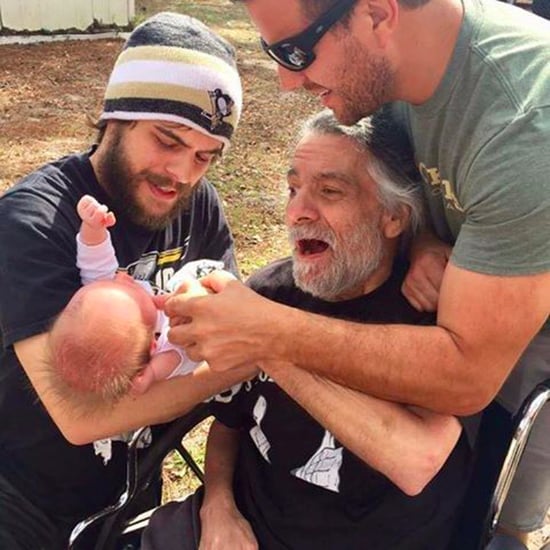 Grandfather with MS Touches Grandson For First Time