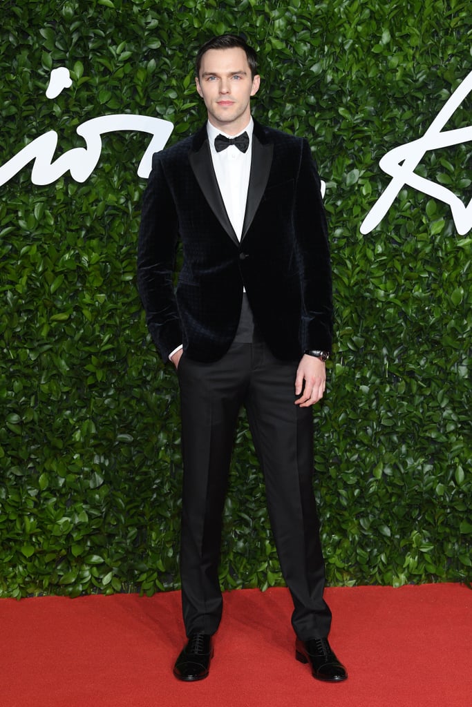 Nicholas Hoult at the British Fashion Awards 2019