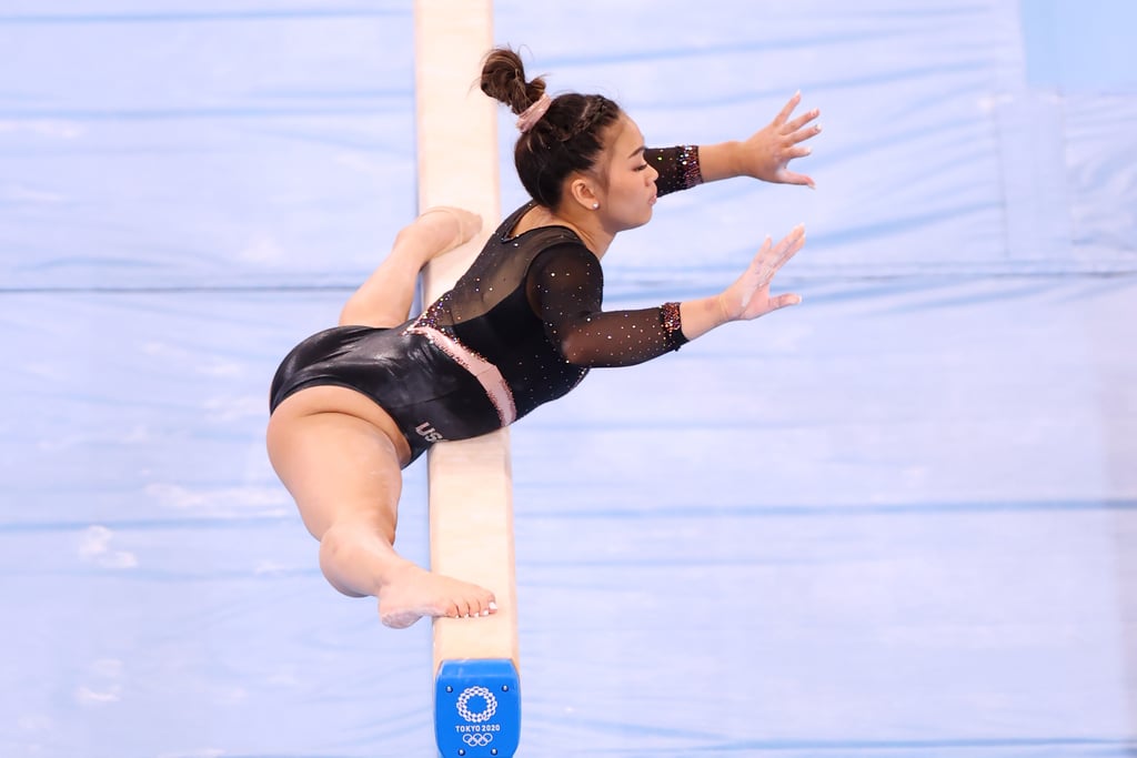 Sunisa Lee on Beam at Tokyo 2021 Olympics Podium Training