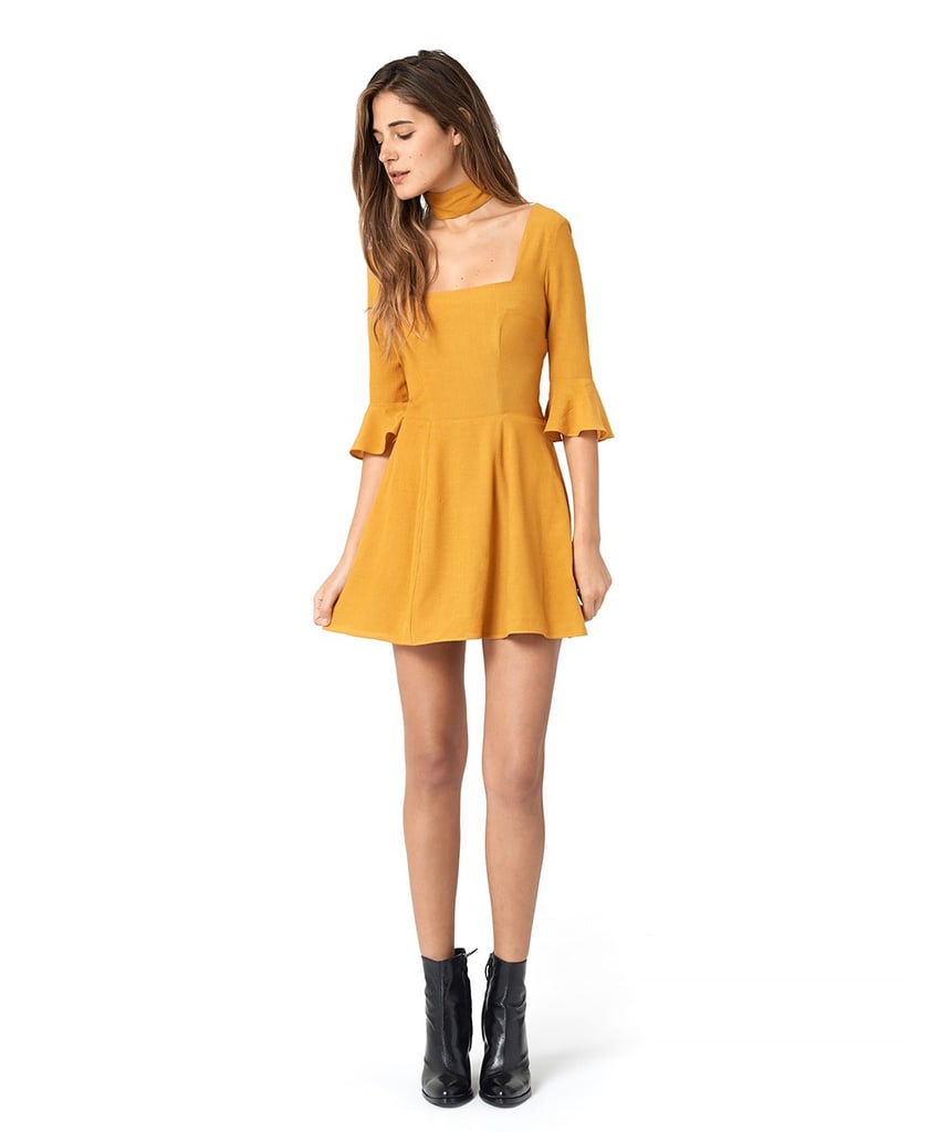 The Emily Dress in Mustard ($250)