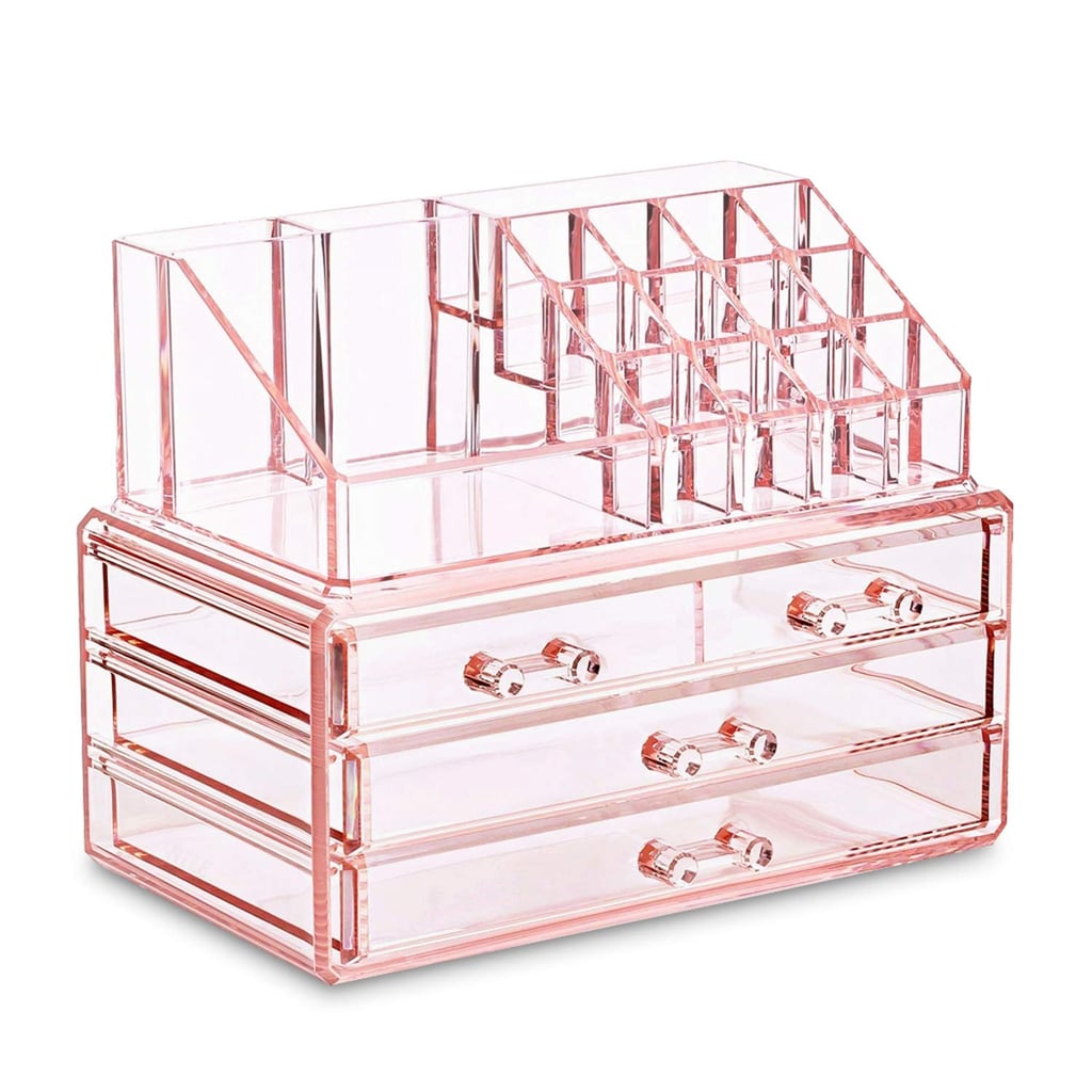 Ikee Design Acrylic Pink Jewellery Cosmetic Storage Display