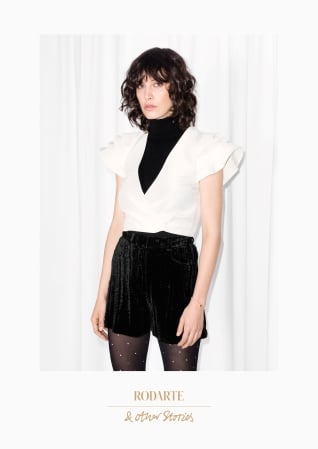 Rodarte x & Other Stories Ruffled Crop Top