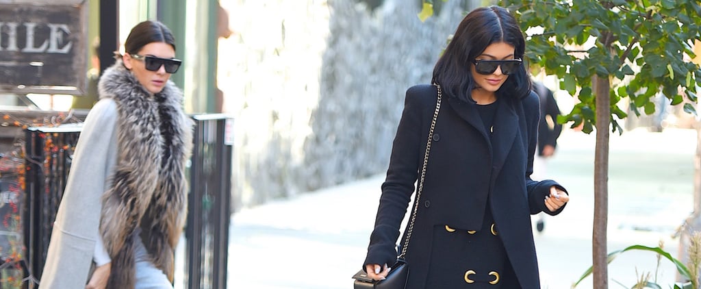 Kendall and Kylie Jenner Wearing Coats