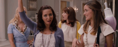First, all the important women in your life show up for the big day of shopping.