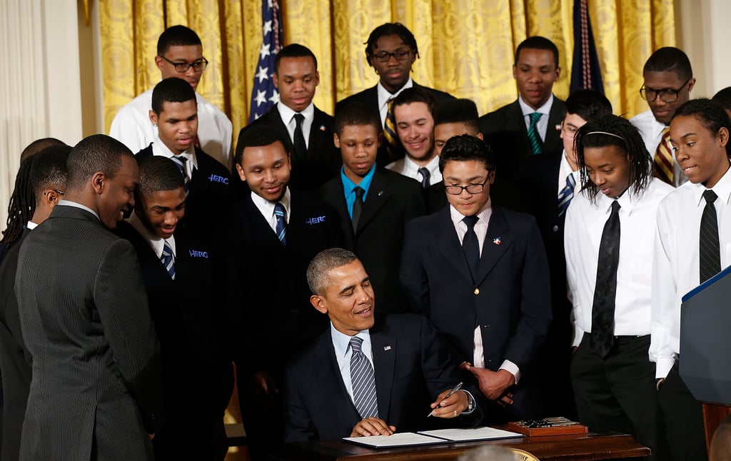 President Obama spoke about the My Brother's Keeper initiative, signing an executive memorandum.