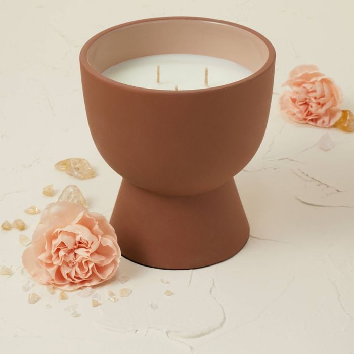 Opalhouse x Jungalow Lidded Terracotta Jar 3-Wick Candle