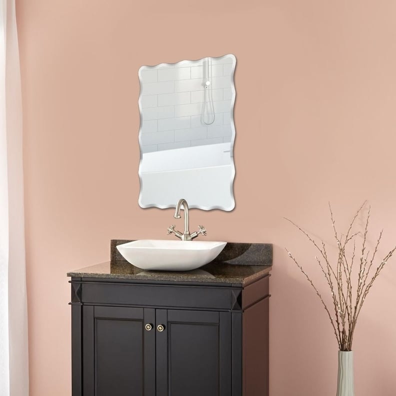 Mirror Trend Wave Beveled Venetian Frameless Wall Mirror