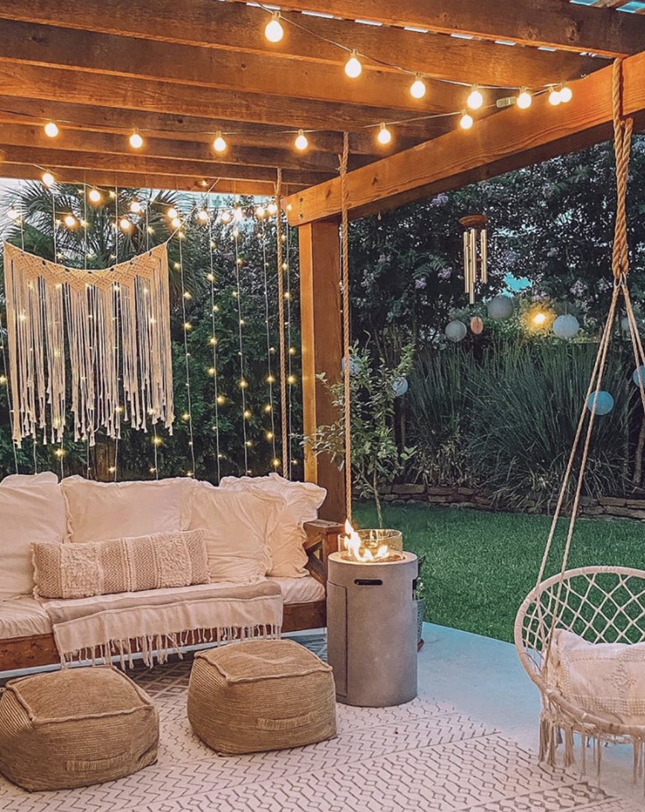 Patio lights in bedroom deals