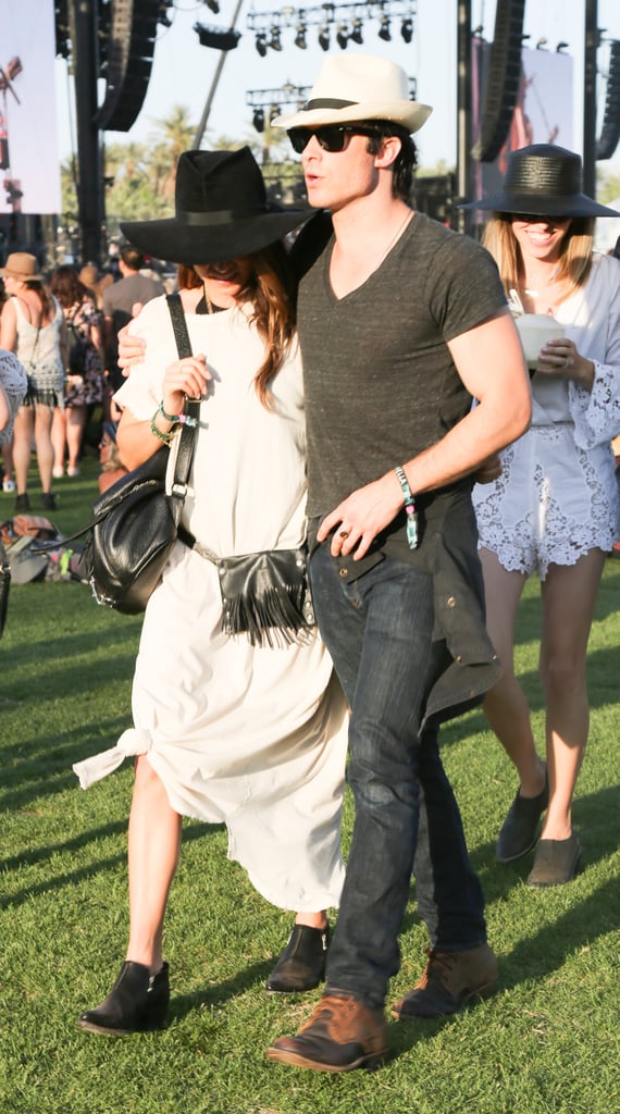 Ian Somerhalder and Nikki Reed Kiss at Coachella | Pictures