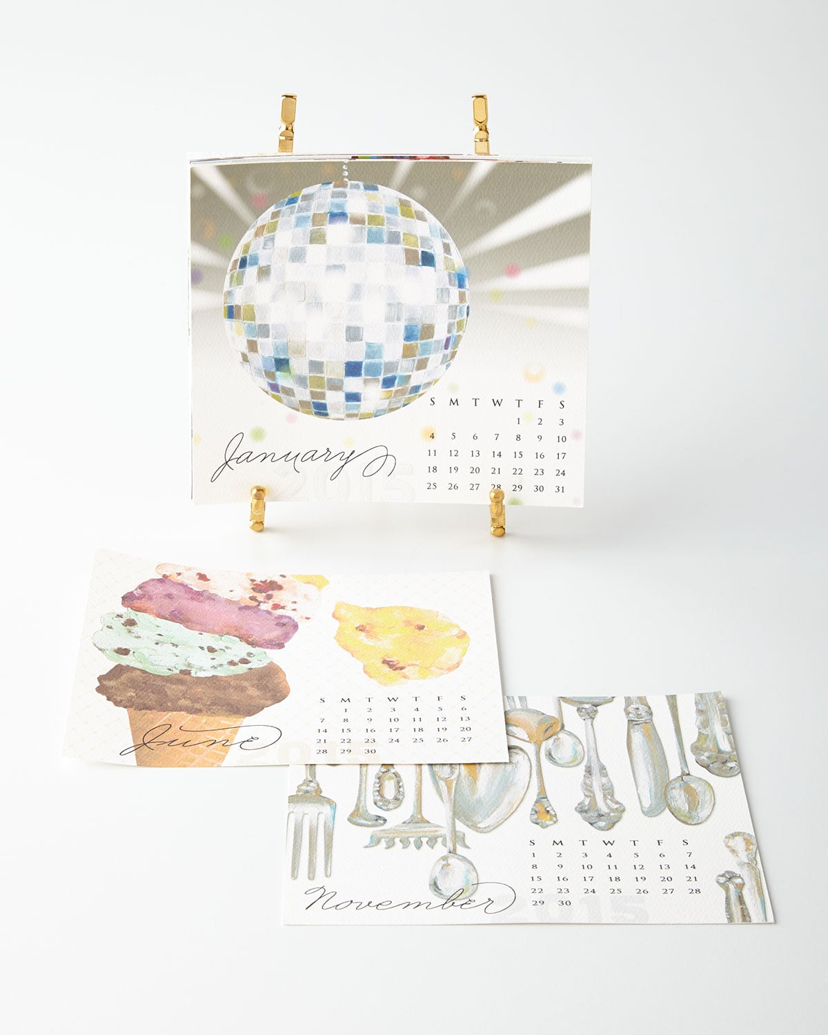 Kelly Kay 2015 Desk Calendar With Easel 50 21 Unique Desk