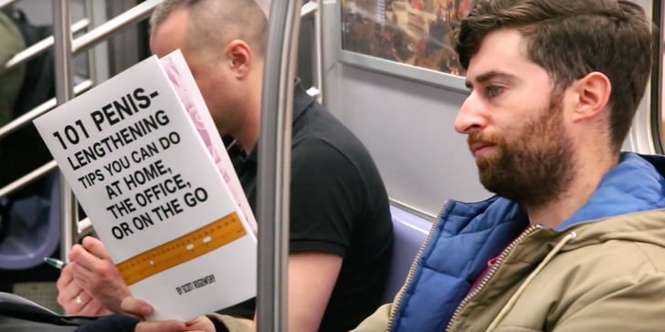 Comedian Reads Fake Books On Subway Popsugar Love And Sex