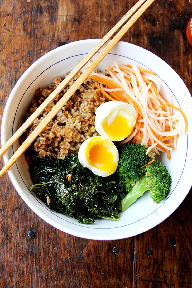 Leftover Greens and Grains Bowl