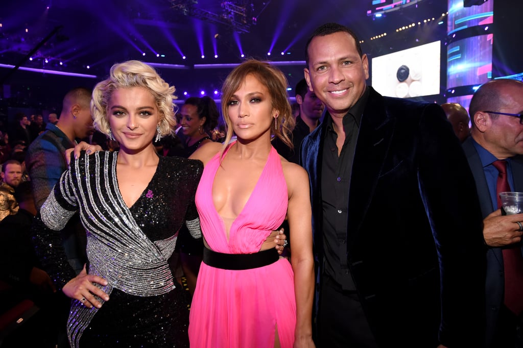 Bebe Rexha, Jennifer Lopez, and Alex Rodriguez