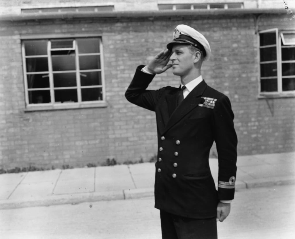 At the Royal Naval Officers School in 1947